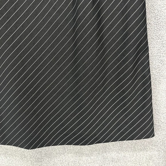 ANN TAYLOR Skirt Womens Size 2 Black Striped Embroidered Floral A-Line Wrap - Picture 12 of 13